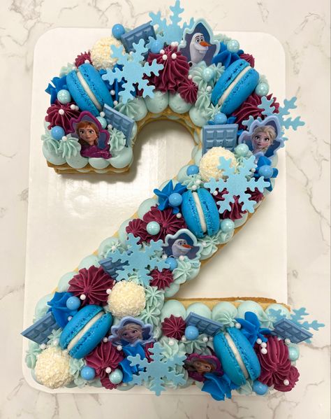 Frozen Number Cake, Number Cake Frozen Theme, Number 4 Elsa Cake, Frozen Birthday Cake One Tier, Frozen Theme Sheet Cake, Cake Number, Letter Cake, Frozen Heart, Frozen Birthday Cake