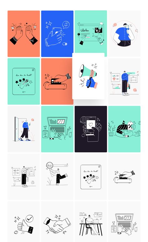 Illustrations Business Illustration Design, Attention Illustration, Crypto Illustration, Email Illustration, Research Illustration, Guide Illustration, Advertising Campaign Design, Trend Illustration, To Do App