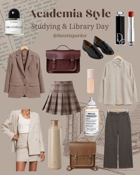 Preppy outfit ideas for girls that like the dark academia aesthetic. The outfits are perfect for going to the library or going to university as they feature leather brown satchels which add a vintage feel to the overall look. Cozy Dark Academia Outfits, Grey Academia Outfit, Light Academia Outfit Women, Acedamia Outfits, Bright Academia, Soft Academia Aesthetic, Grey Academia, Light Academia Outfit, Academia Look