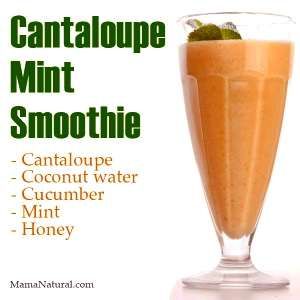 Pumpkin Smoothie Recipe, Cantaloupe Smoothie, Cucumber Detox Water, Mint Smoothie, Pumpkin Smoothie, Mama Natural, Smoothie Detox, Smoothie Prep, Detox Water Recipes