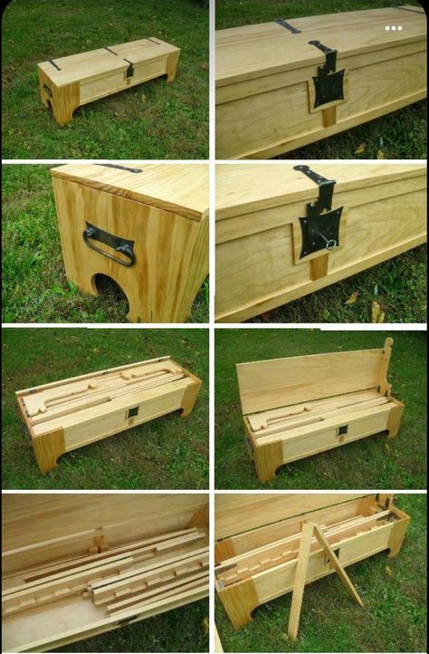 Folding Bed Frame, Camping Diy, Foldable Furniture, Tree House Designs, Folding Bed, Diy Wooden Projects, Woodworking Plans Diy, Diy Camping, Folding Beds