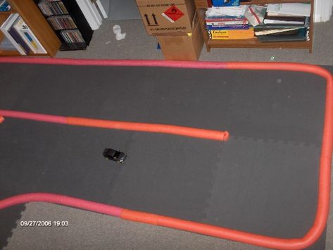 Home made race track - RCU Forums Rc Car Track Diy, Micro Rc Cars, Rc Car Track, 2005 Mustang, Three Birthday, Diy Rc Cars, Micro Rc, Race Car Track, Rc Track