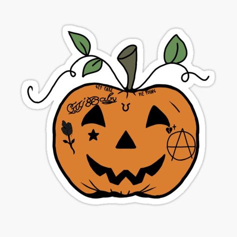 Lil Peep Pumpkin, Painted Pumpkins, Science Poster, Top Artists, Stranger Things Fanart, Sticker Design, Sell Your Art, Vinyl Decal Stickers, Vinyl Sticker