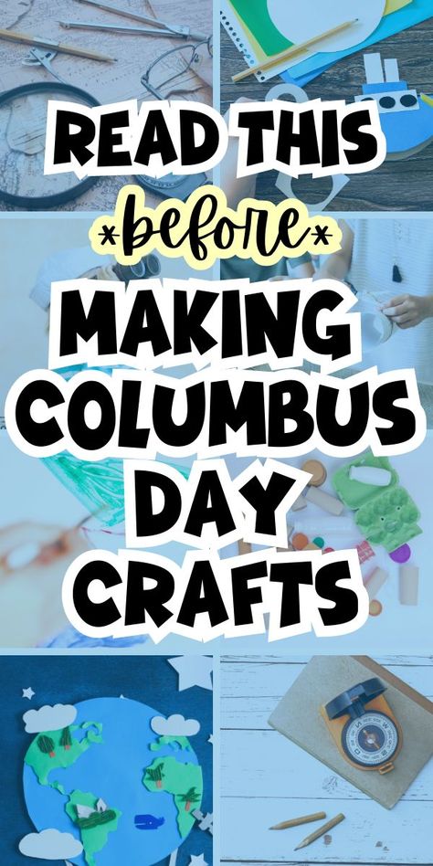 Columbus Day Activities For Preschool, Columbus Day Homeschool, Christopher Columbus Activities For Kindergarten, Columbus Day Kindergarten, Columbus Crafts For Kids, Columbus Day Craft, Columbus Day Crafts Preschool, Christopher Columbus Homeschool, Columbus Day Crafts For Kids