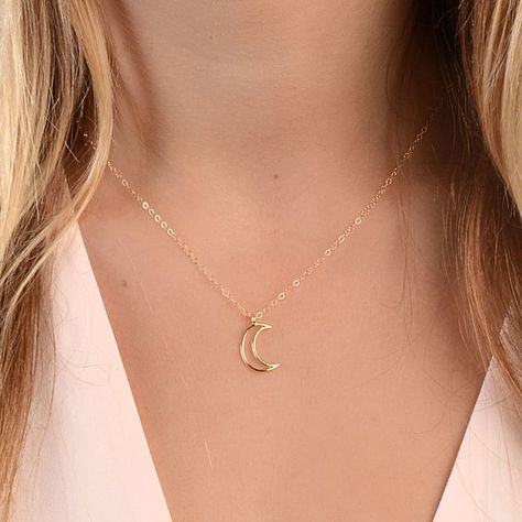 Alondra Aesthetic, Dainty Moon Necklace, Half Moon Necklace, Diamond Bar Necklace, Diamond Initial Necklace, Dainty Diamond Necklace, Minimal Necklace, Celestial Necklace, Necklace Layering