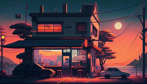 Lofi Landscape, Lofi Art, Anime Head, Guys Clothing Styles, Project Design, Free Vectors, Free Stock Photos, Art Style, Vector Free