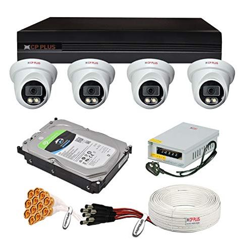 CP Plus H.265, 2.4 MP Guard+ Colorful View in Dark 4 Camera Combo Kit with (4Ch DVR, 4 Dome Cameras, 1TB HDD, Power Supply, 90Mtr Cable, Audio Mic & Connectors) CCTV Security Camera Set Check more at https://productsoffer.in/cp-plus-h-265-2-4-mp-guard-colorful-view-in-dark-4-camera-combo-kit-with-4ch-dvr-4-dome-cameras-1tb-hdd-power-supply-90mtr-cable-audio-mic-connectors-cctv-security-camera-set/ Combo Kit, Cctv Camera, Security Camera, Power Supply, Cameras, Cable, Projects To Try, Audio, Quick Saves