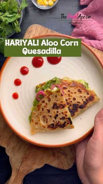 Corn Quesadilla, Healthy Tiffin Recipes, Quesadilla Recipes Easy, Chat Masala, Vegetarian Snack, Lunch Box Recipe, Kids Healthy Lunch Recipes, Healthy Breakfast For Kids, Easy Snacks For Kids