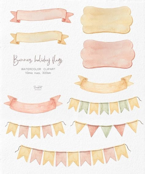 Png Balloons, Ballon Banner, Birthday Party Clipart, Watercolor Holiday, Idee Cricut, Party Clipart, Watercolor Png, Birthday Clipart, Balloon Banner