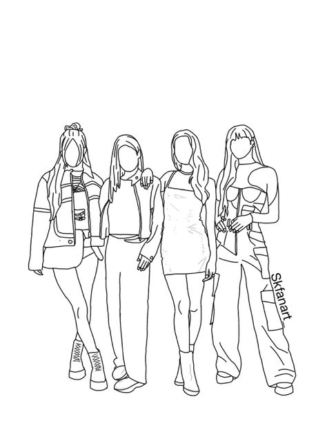 Outfit Drawings, Tumblr Coloring Pages, Rose Line Art, Stitch Coloring Pages, Cute Love Memes, Flower Art Drawing, Rose Drawing, Cool Coloring Pages, Bts Drawings