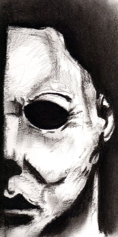 Michael Myers Sketch Easy, Micheal Myers Sketches, Micheal Myers Paintings, Jason Voorhees Sketch, Michael Myers Drawings, Scary Halloween Paintings On Canvas, Horror Movie Drawings Easy, Horror Paintings Canvas, Michael Myers Sketch