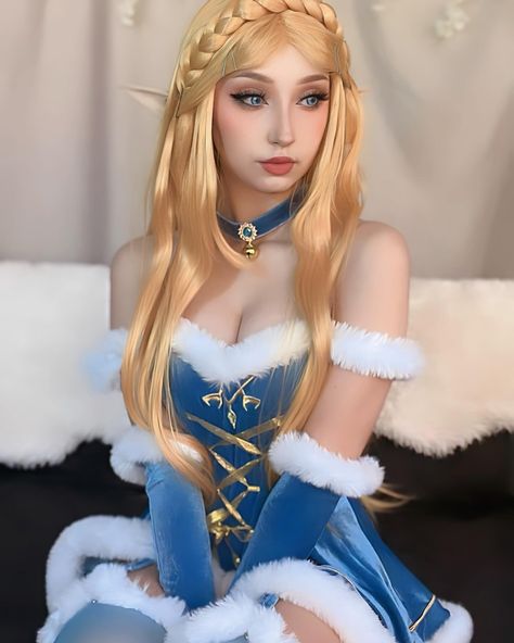 Shall we make a snowman together link? 🤍 My collection of Zelda outfits grows even more mwahaha Outfit: @mobbunny.official #zelda… | Instagram Botw Zelda Outfits, Zelda Inspired Outfits, Link And Zelda Costumes, Zelda Totk Cosplay, Legend Of Zelda Halloween Costumes, Princess Zelda Cosplay, Great Fairy Cosplay Botw, Link Halloween, Zelda Great Fairy Cosplay