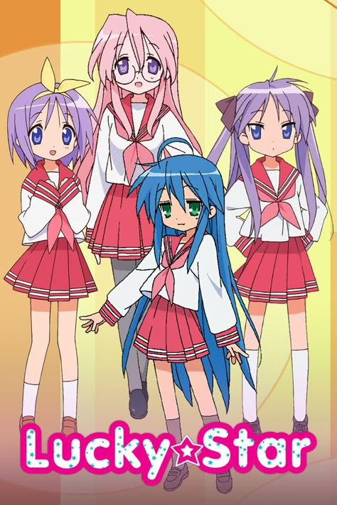 Lucky Star Anime, Aya Hirano, Star Tv Series, Konata Izumi, Slice Of Life Anime, Haruhi Suzumiya, Do Cute, Card Captor, Cute Poster