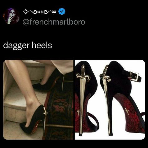 Dagger Heels, Spooky Memes, Creepy Horror, J Fashion, Instagram Page, Design Creative, Gothic Lolita, New Pins, Just Giving