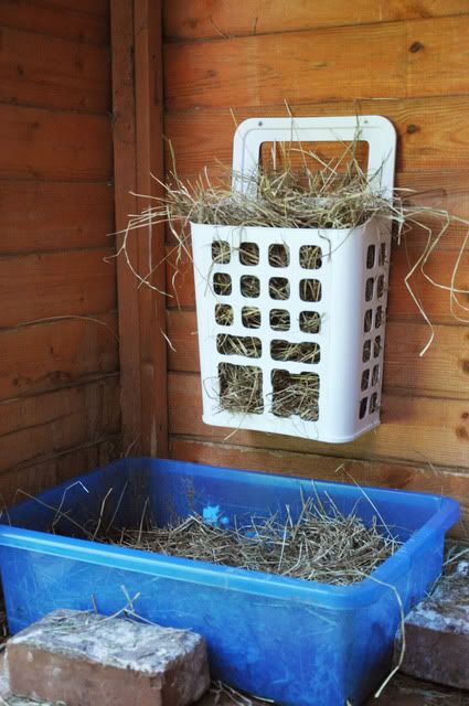 Can anyone sudgest a good hay rack? - Rabbits United Forum Hay Rack For Rabbits, Diy Hay Feeder Rabbit, Hay Hanger, Diy Rabbit Toys, Diy Hay Feeder, Rabbit Hay Feeder, Ikea Bag, Hay Rack, Guinea Pig Hutch