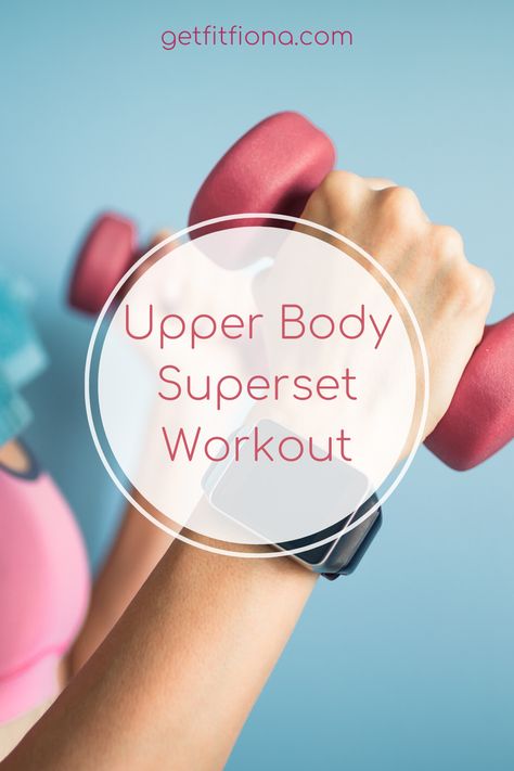 Upper Body Superset Workout Upper Body Lower Body Split, Upper Body Workout Supersets, Second Trimester Upper Body Workout, Upper Body Pregnancy Workout, Upper Body Superset, Full Body Strength Workout, Dumbbell Workout At Home, Dumbbell Squat, Tricep Kickback