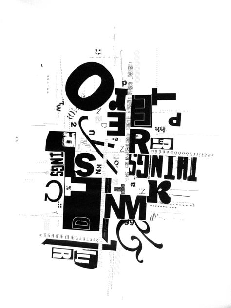 Sarah Phillips. Typography collage created in the Typographie: Bases given by Judith Poirier at l'UQAM. Typography Collage, Expressive Typography, Typographic Poster Design, Typography Images, Collage Inspiration, 타이포그래피 포스터 디자인, Typography Layout, Typography Poster Design, Typographic Poster