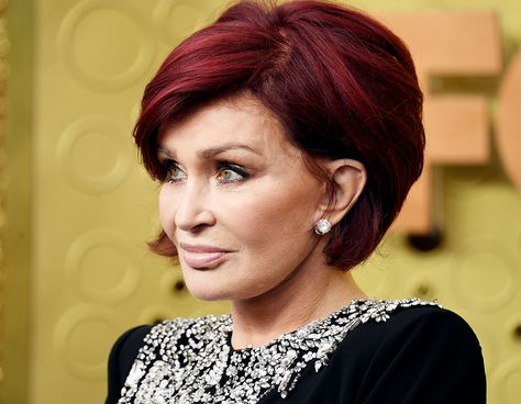 Sharon Osbourne Hair, Angelic Hair, 65 Birthday, Red Hair Colors, Short Red Hair, White Blonde Hair, Sharon Osbourne, Classic Bob, White Blonde