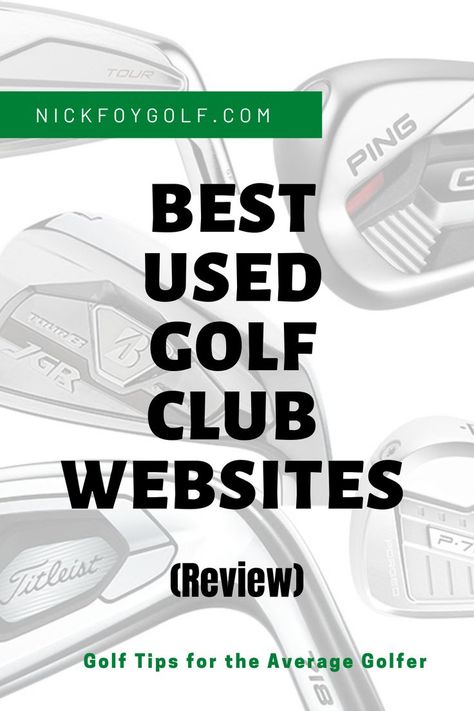 used golf clubs New Golf Clubs, Used Golf Clubs, Titleist Golf, Golf Clubs For Sale, Golf Rules, Best Websites, Time Saving, Garage Sale, Golf Tips