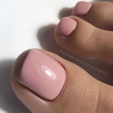 Elegant Toe Nails In Pure Nude Color #nudenails  ❤ Your toe nail colors should always keep up with the season. There is no way we will allow you to stay behind and out of the trend! Do not thank us! #naildesignsjournal #nails #nailart #naildesigns #toenailcolors #NailColorTrends Toe Nail Colors, Pedicure Colors, Nagellack Trends, Toe Nail Color, Pretty Toe Nails, Cute Toe Nails, Summer Toe Nails, Pedicure Designs, Her Nails