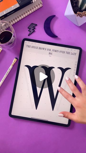 Aurelie Maron ✧ on Instagram: "This has to be the easiest way to create a font! I did all of this on my iPad in no time with @fontself 😱

Check out my tutorial on my YouTube channel to see the full process. The app is free on the App Store and super easy to use! ✨

T O O L S ✍🏼
iPad Pro 12.9” (4th generation 256GB)
Apple Pencil (2nd generation)
Fontself App @fontself 

#customtype #handlettering #lettering #typography #process #typism #strengthinletters #dailyart #goldcoastgraphicdesign #goldcoastdesigner #creativebusiness #goldcoastartist #letteringartist #fontdesign #fontself #font" Apple Pencil 2nd Generation, Lazy Dog, A Font, Ipad Pro 12, Letter S, Apple Pencil, Daily Art, My Youtube Channel, Fonts Design