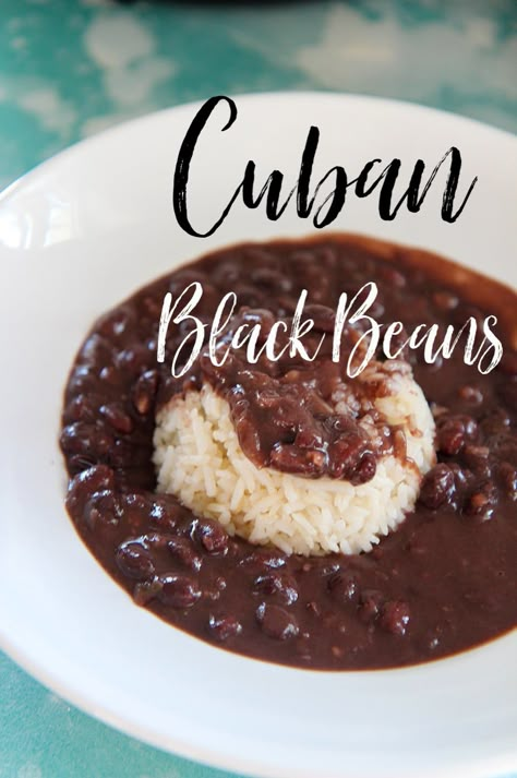 Authentic Black Beans And Rice, Dry Black Beans Recipe, Cuban Black Beans Instant Pot, Black Turtle Beans Recipes, Pollo Tropical Black Beans Recipe, Authentic Black Beans, Crockpot Black Beans, Black Bean Recipe, Dry Beans Recipe