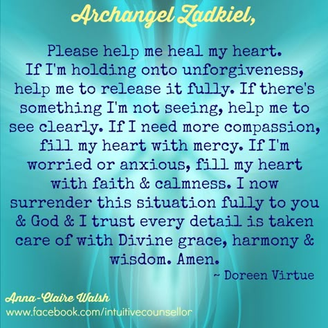 Prayer to Archangel Zadkiel for emotional healing <3 Arch Angel Zadkiel, Archangels Zadkiel, Archangel Zadkiel Prayer, Zadkiel Archangel, Prayer For Students, Archangel Zadkiel, Angel Meditation, Angel Therapy, Guardian Angels Prayer