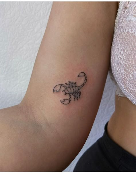 Scorpion Simple Tattoo, Minimal Scorpion Tattoo, Squirpion Tattoo, Scorpion Small Tattoo, Minimal Scorpio Tattoo, Small Scorpion Tattoo For Men, Scorpio Wrist Tattoo, Scorpion Tattoo Placement, Small Scorpion Tattoo Woman