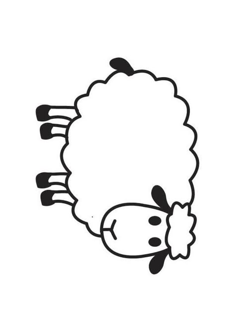 Coloring page Sheep - coloring picture Sheep. Free coloring sheets to print and download. Images for schools and education - teaching materials. Img 17588. Cotton Activity, Sheep Template, Sheep Craft, Sheep Drawing, Lost Sheep, Sheep Crafts, Sheep Art, Pastors Appreciation, Free Coloring Sheets