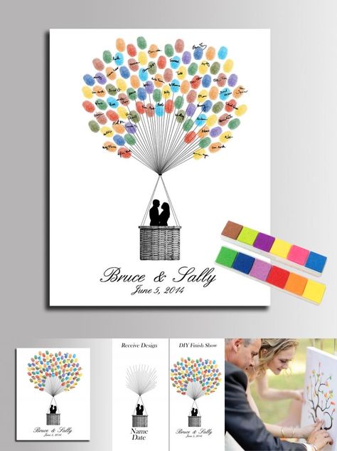 [Visit to Buy] DIY Wedding Guest Book Fingerprint Signature Canvas Painting Sweet Lovers Ballons Wedding Fingerprint Attendance Wedding Gift #Advertisement Marriage Canvas Painting, Wedding Attendance Ideas, Wedding Canvas Ideas Painting, Wedding Canvas Painting Diy Gift Ideas, Lehnga Photoshoot, Wedding Guest Book Fingerprint, Guest Book Fingerprint, Fingerprint Guest Book Wedding, Wedding Fingerprint