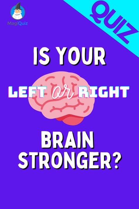 Do you know which side of your brain is stronger? The answer might surprise you… Take this quiz right now to find out whether the creative right side of your brain or the analytical left side of your brain is stronger. Left And Right Side Of Brain, Left Brained Or Right Brained, Left Brain Right Brain Test, Left Or Right Brain Quiz, Right Brain Vs Left Brain, Intelligence Quizzes, Iq Quizzes, Left Brain Right Brain, Brain Quiz