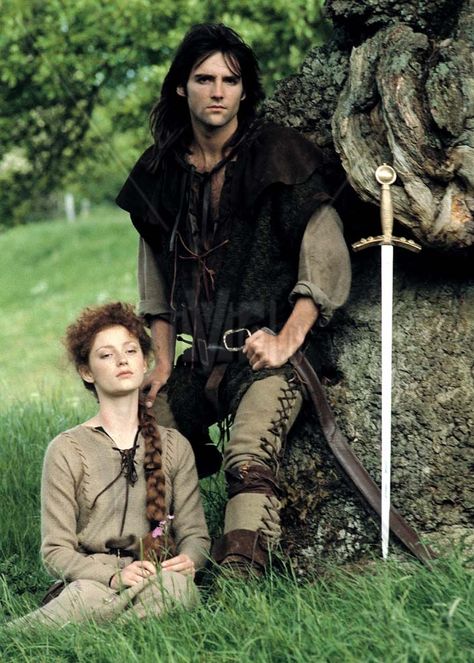 Marion and Robin - Robin Of Sherwood Fairytale Images, Jason Connery, Robin Of Sherwood, Michael Praed, Hooded Man, Richard Carpenter, Robin Hood Bbc, Robin Hoods, Maid Marian