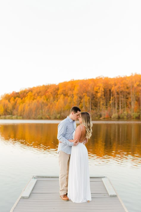 Rebekah Viola Photography, Hibernia County Park, Fall Engagement Photos, Autumn Engagement Photos, Colorful Engagement Photos, Fall Foliage, Engagement Photo Outfit Ideas, Engagement Photo Dress, Lake Engagement Photos, Water Engagement Photos Fall Couple Pictures By Water, Fall Water Engagement Pictures, Engagement Photoshoot Outfit Fall, Engagement Pictures By The Lake, Fall Themed Engagement Photos, Fall Engagement Picture Ideas, Engagement Photo Color Schemes, Fall Lake Engagement Pictures, Water Engagement Photos Lakes