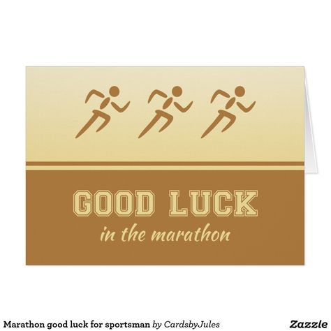 Marathon good luck for sportsman card (customer from Germany) Share The Love, Good Luck, Greeting Card, Thinking Of You, Tool Design, Create Your, Card Making, Create Your Own, Greeting Cards