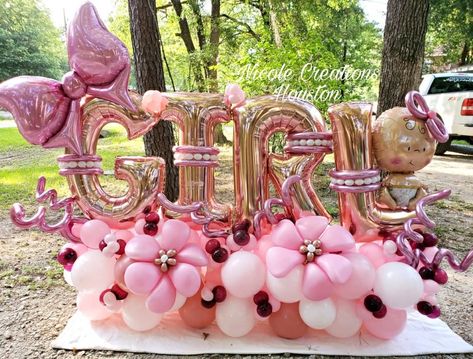 Ballon Business, Ballon Diy, Ballon Art, Alphabet Letter Templates, Balloon Arrangement, Its A Girl Balloons, Balloon Arrangements, Baby Birthday Party