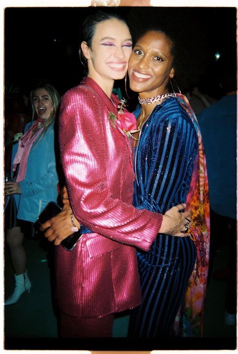 Queer Prom, Prom Photoshoot, 80s Prom, Guest Attire, Pink Suit, Photoshoot Inspo, Prom Outfits, Prom Night, Press Photo