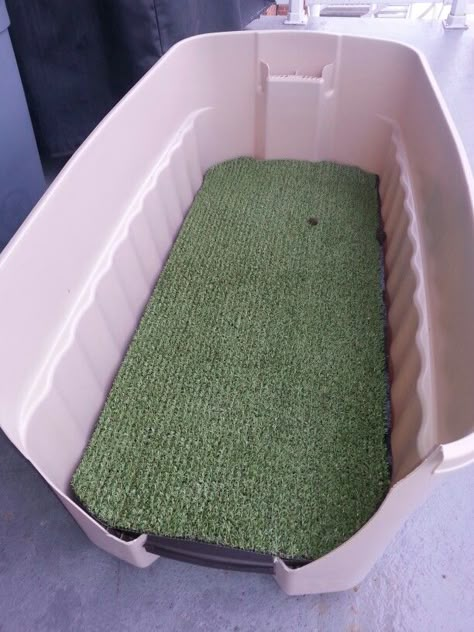 Dog Pee Pad Area, Garage Dog Potty Area, Indoor Dog Potty Diy Ideas, Dog Litter Box Ideas Indoor, Indoor Potty Area For Dogs, Diy Dog Potty Area, Indoor Dog Potty Diy, Dog Potty Area Outside, Dog Potty Diy