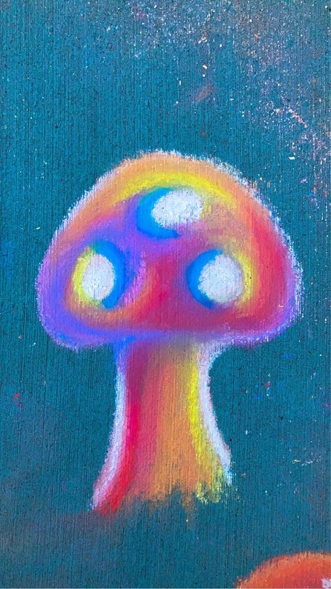 Trippy Chalk Art, Trippy Mushroom Painting, Street Chalk Art, Fun Chalk Art, Chalk Ideas, Mushroom Paint, Chalk Design, Colored Chalk, Sidewalk Chalk Art