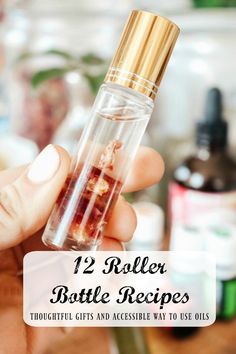 12 Roller Bottle Recipes- Rollerball Recipes, Roller Perfume, Candle Crystal, Plant Based Products, Essential Oil Roller Bottle Recipes, Essential Oil Starter Kit, Essential Oil Perfumes Recipes, Roller Bottle Recipes, Roller Bottle Blends