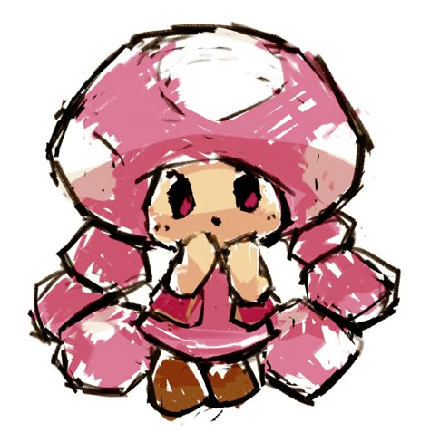 toadette Super Mario Art, Mario Art, Art Tools Drawing, Game Character Design, Cute Art Styles, 영감을 주는 캐릭터, Beatrix Potter, Fanarts Anime, Sketchbook Art Inspiration