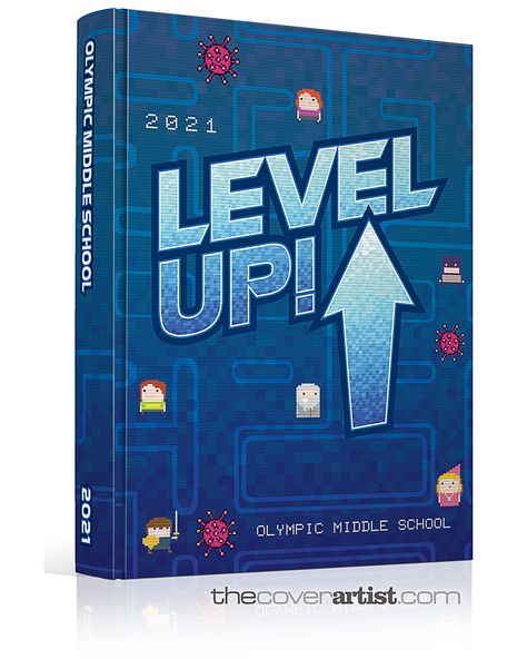 "Level Up!" - Olympic Middle School - Auburn, WA  Even if you’re not ready for a cover appointment, book one before you need one! Dates are very limited and won’t last long. You’ll be glad you reserved your spot.  http://www.thecoverartist.com/contact  ***  #YearbookIdeas  *Actual cover may differ from one presented here. I’m just a consultant.  #YBK #Yearbook #YearbookCover #YearbookTheme #YearbookIdea #BookCover #CoverDesign #Bookstagram #GraphicDesign #AdobeIllustrator Yearbook Covers Design, Yearbook Cover, Yearbook Covers, Yearbook Themes, Yearbook Ideas, Appointment Book, Types Of Relationships, Couples Therapy, Not Ready