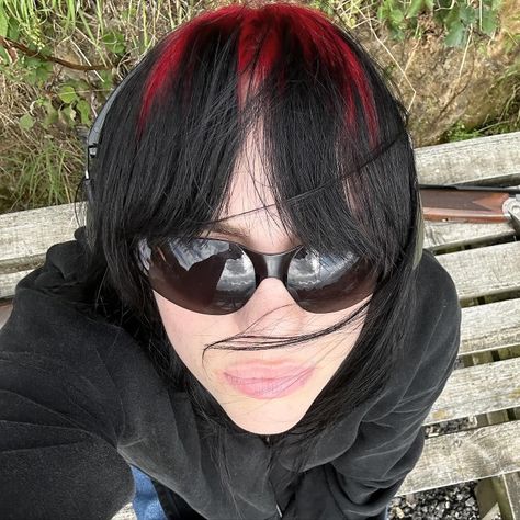 Billie Eilish, Red Hair, Black Hair, Red, Hair, On Instagram, Instagram, Black