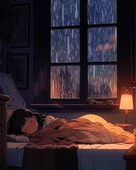 Bed Time Wallpaper, Sleep Pictures Cartoon, Sleepy Fanart, Anime In Bed, Cozy Sleep Aesthetic, Fantasy Bedroom Aesthetic, Lofi Sleep, Hygge Illustration, Doll Wallpapers