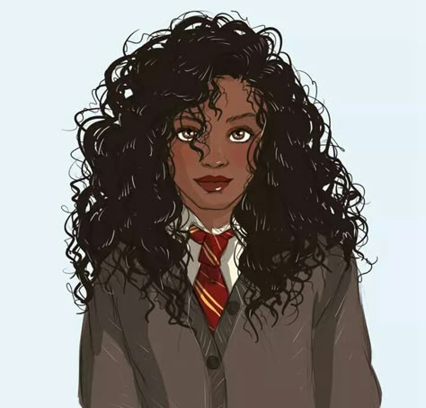 Hermione Granger Black Hermione Granger Fanart, Black Hermione Fan Art, Hermione Granger Black, Black Hermione Granger, Black Hermione, Art Black Love, Ad Astra, Black Artwork, Black Cartoon