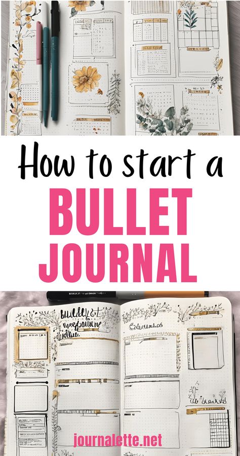 Ready to start a bullet journal? Discover beginner-friendly tips and tricks for bullet journaling for beginners. Explore creative bullet journal ideas, journaling ideas, and easy bullet journal spreads to help you stay organized and inspired. Dot Journaling For Beginners, Bujo For Beginners, How To Start Bullet Journal, How To Start A Bullet Journal Inspiration, New Bullet Journal Set Up, Bullet Journal Page Ideas Layout, Creative Journaling Ideas, Beginner Bullet Journal Ideas, Simple Bullet Journal Layout