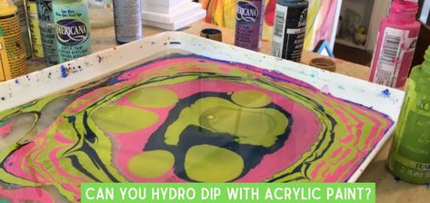 Hydro drip is a mind-blowing method to style a range of items using paint. Though it’s a bit different from traditional painting, you can use it to create impeccable 3D designs. Can you hydro dip with acrylic paint? You can use acrylic paints to create interesting and gorgeous designs with the hydro dip technique. What ... Paint In Water Dip, Hydro Painting Diy, How To Hydro Dip With Acrylic Paint, Acrylic Dip Painting, Water Dipping Art, Dip Paint Diy, Paint Dipping Diy, Hydro Dipping Diy Acrylic Paint, Hydro Dipping With Acrylic Paint