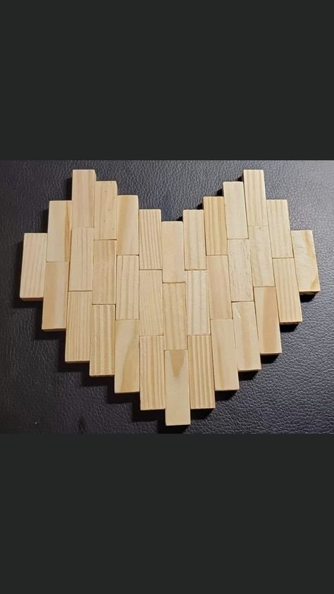 Wood Block Jewelry, Diy Jenga Blocks Ideas Valentines, Jenga Block Heart Diy, Jenga Block Heart, Jenga Pieces Crafts, Jinga Crafts Diy, Jenga Blocks Crafts, Jinga Crafts, Jenga Art