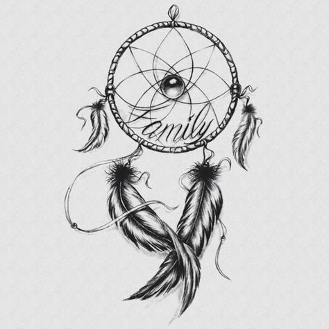 Family Creed Dream Catcher - Los Angeles Tattoo Shop Family Creed, Atrapasueños Tattoo, Dream Catcher Drawing, Infected Tattoo, Fonts Tattoo, Quality Drawing, Dream Catcher Tattoo Design, Tattoo Family, Tattoo Lion