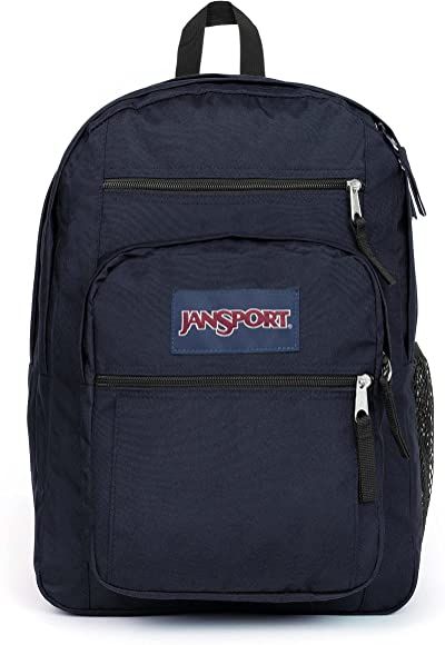 Jansport Big Student Backpack, 43 cm, 34 L, Blue (Navy) : Amazon.co.uk: Luggage Jansport Backpacks Big Student, Mochila Jansport, Big Backpacks, Luggage Backpack, Rucksack Backpack, Stylish Backpacks, Sports Travel, Backpacking Packing, Student Backpacks