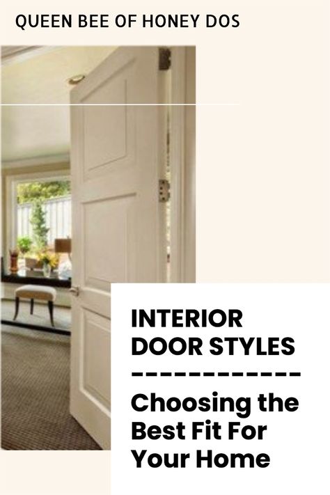 Which door style should you choose for your new or remodel? We've got the breakdown on styles and trims! #doors #interior #design #style #home French Style Interior Doors, Interior French Country Doors, Lake House Interior Doors, Traditional Style Interior Doors, Modern French Country Interior Doors, 2023 Door Trends, How To Pick Interior Doors, Country Doors Interior, Colonial Doors Interior